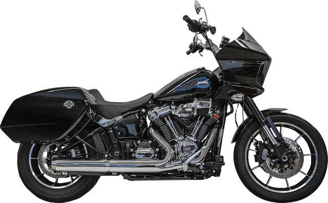 BASSANI XHAUST 4" Slip-On Muffler with 2-1/2" x 10" Baffle Core - Chrome - 49-State 1S38FP