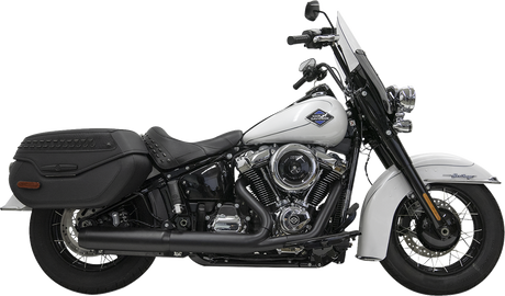 BASSANI XHAUST 4" Slip-On Muffler with 2-1/2" x 10" Baffle Core - Black - 49-State 1S38FB