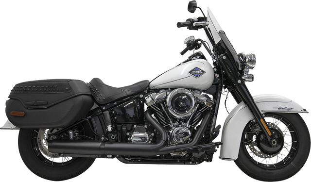 BASSANI XHAUST 4" Slip-On Muffler with 2-1/2" x 10" Baffle Core - Black - 49-State 1S38FB