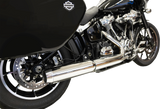 BASSANI XHAUST 4" Slip-On Muffler with 2-1/2" x 10" Baffle Core - Chrome - 49-State 1S38FP