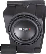 MB Quart Polaris MBQRP-SUB-1 10-Inch Dual 4 Ohm Subwoofer with Dash Mount Enclosure and 400W Class-D Amplifier