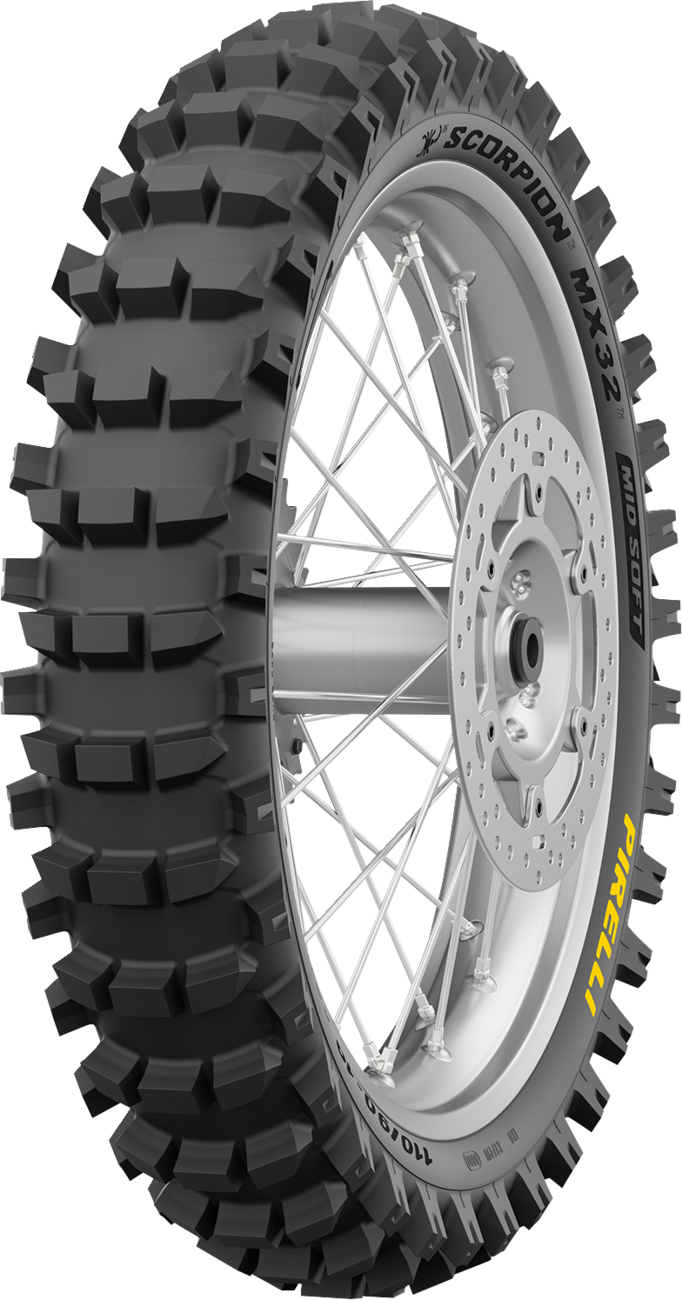 PIRELLI Tire - Scorpion™ MX32 Mid Soft - Rear - 120/80-19 - 63M 4574800