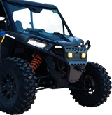 RAVEK Front Bumper/Skid Plate with Amber Lights - Black - RZR XP 1000 64-317BKLA