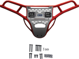 RAVEK Front Bumper/Skid Plate with White Lights - Red - RZR XP 1000 64-317RDL