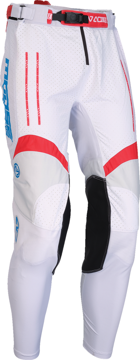 MOOSE OFFROAD Alpha One Pants - Red/White/Blue - US 40 - Performance Riding Gear with Ergonomic Fit and Ventilation for ATV and Dirt Bike