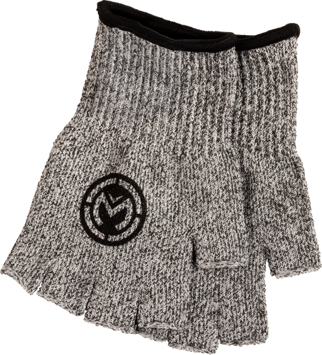 MOOSE OFFROAD Moose Half Finger Glove Liners - Gray - XL 3330-8363