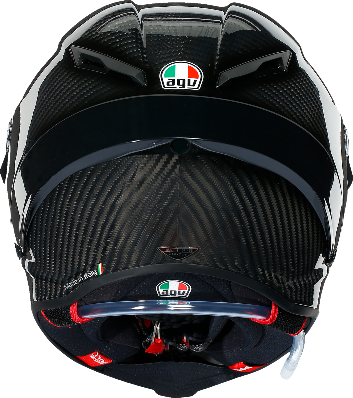 AGV Pista GP RR Helmet - Glossy Carbon for Motorcycle Racing - XS (Part Number 2118356002-008-XS)