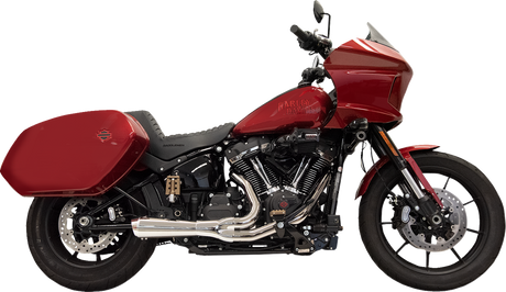 BASSANI XHAUST 2-into-1 Ripper Exhaust System with Megaphone Muffler - Short - Chrome - M8 Softail 1S79