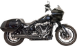 BASSANI XHAUST 2-into-1 Exhaust System with Superbike Muffler - 4" - Black - Softail M8 1S78B