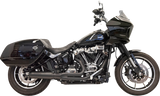 BASSANI XHAUST 2-into-1 Exhaust System with Superbike Muffler - 4" - Black - Softail M8 1S78B