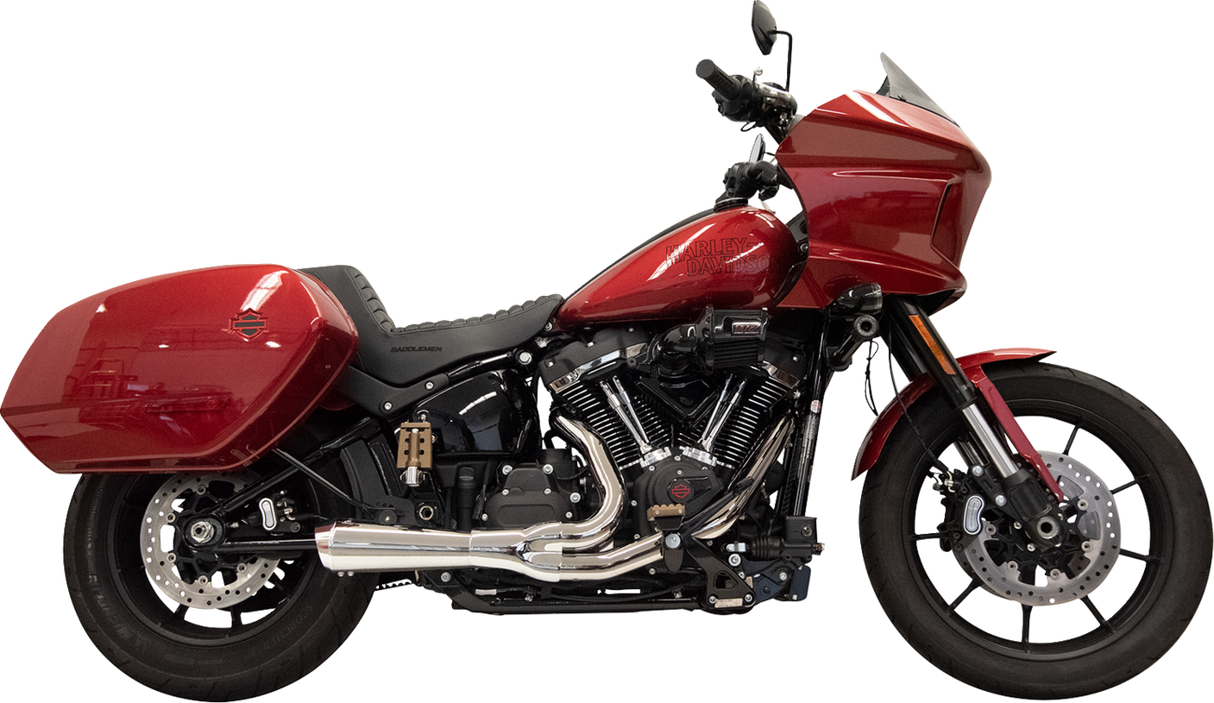 BASSANI XHAUST 2-into-1 Ripper Exhaust System with Megaphone Muffler - Chrome - 49-State - M8 Softail 1S79E