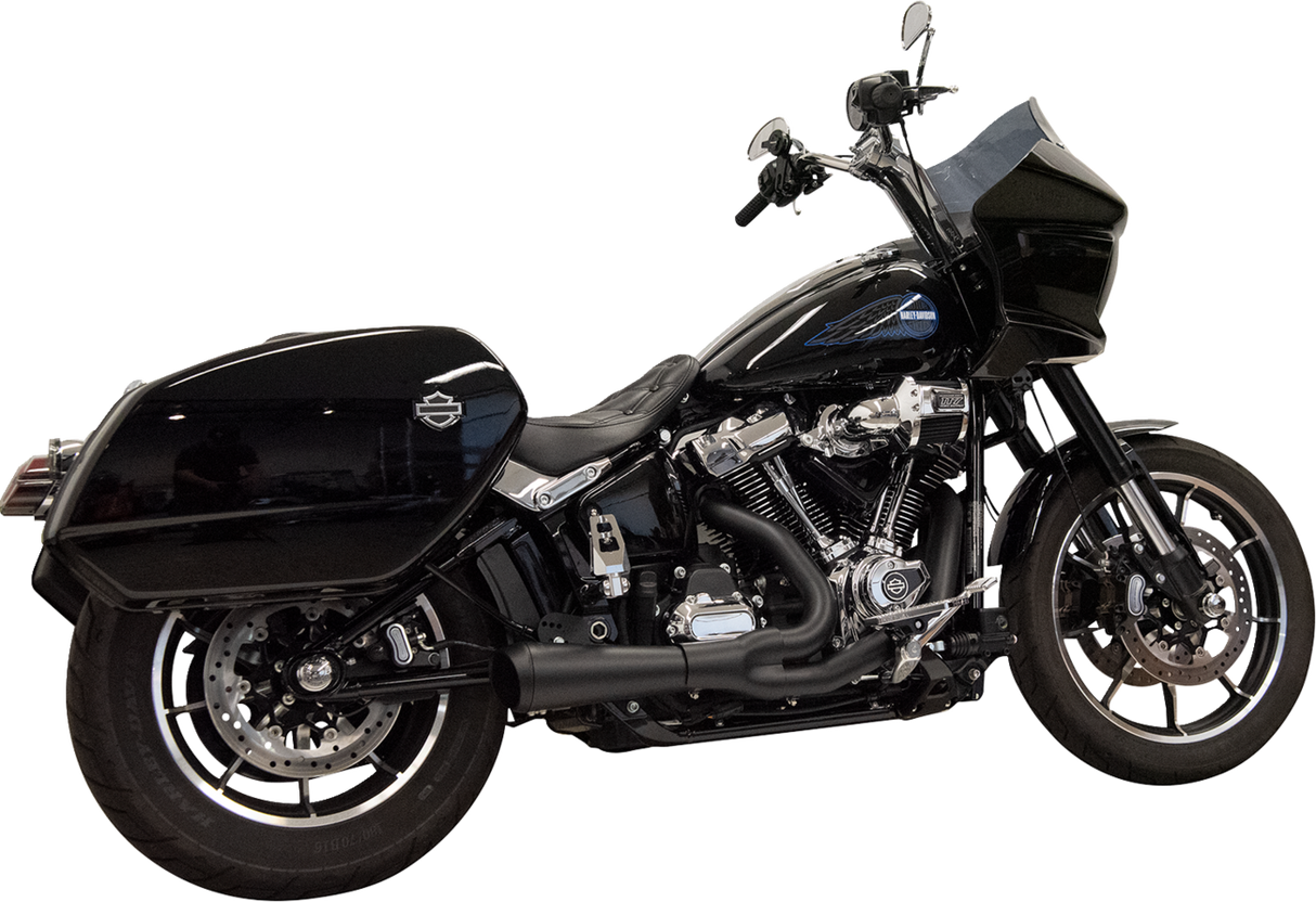 BASSANI XHAUST 2-into-1 Ripper Exhaust System with Megaphone Muffler - Black - 49-State - M8 Softail 1S79RBE