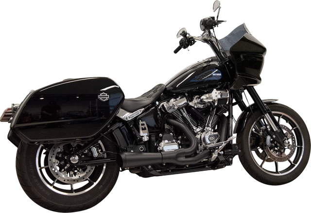 BASSANI XHAUST 2-into-1 Ripper Exhaust System with Megaphone Muffler - Black - 49-State - M8 Softail 1S79RBE