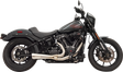 BASSANI XHAUST 2-into-1 Ripper Exhaust System with Megaphone Muffler - Short - Chrome - M8 Softail 1S75