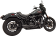 BASSANI XHAUST 2-into-1 Ripper Exhaust System with Megaphone Muffler - Short - Black - 49-State - M8 Softail 1S75RBE