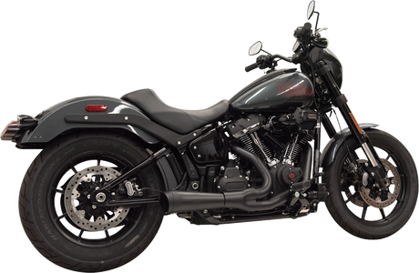 BASSANI XHAUST 2-into-1 Ripper Exhaust System with Megaphone Muffler - Short - Black - 49-State - M8 Softail 1S75RBE