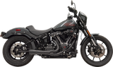 BASSANI XHAUST 2-into-1 Ripper Exhaust System with Megaphone Muffler - Short - Black - 49-State - M8 Softail 1S75RBE