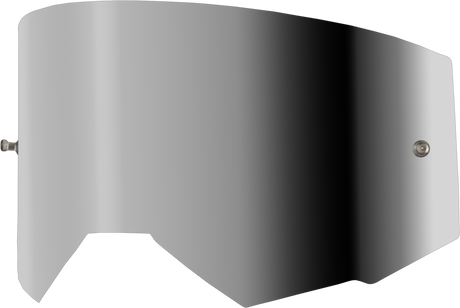 Fly Racing Zone Pro, Zone, Focus & Focus Sand Goggle Replacement Lens with Tear-Off Posts – Grey Mirror/Smoke