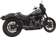 BASSANI XHAUST 2-into-1 Ripper Exhaust System with Megaphone Muffler - Short - Chrome - 49-State - M8 Softail 1S75E