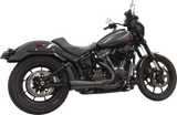 BASSANI XHAUST 2-into-1 Ripper Exhaust System with Megaphone Muffler - Short - Chrome - 49-State - M8 Softail 1S75E