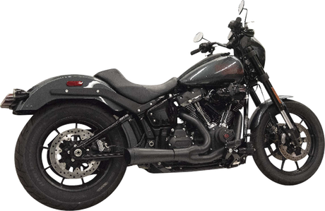 BASSANI XHAUST 2-into-1 Ripper Exhaust System with Megaphone Muffler - Short - Chrome - 49-State - M8 Softail 1S75E