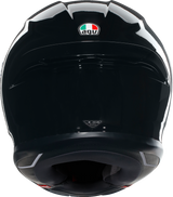 AGV K6 S Helmet - Black with Carbon-Aramid Fiber Shell, XL for Motorcycle Riders