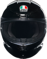 AGV K6 S Helmet - Black with Carbon-Aramid Fiber Shell, XL for Motorcycle Riders