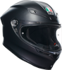 AGV K6 S Matte Black Motorcycle Helmet – Medium Fit with Advanced Ventilation and Safety Features for Sport and Street Riders