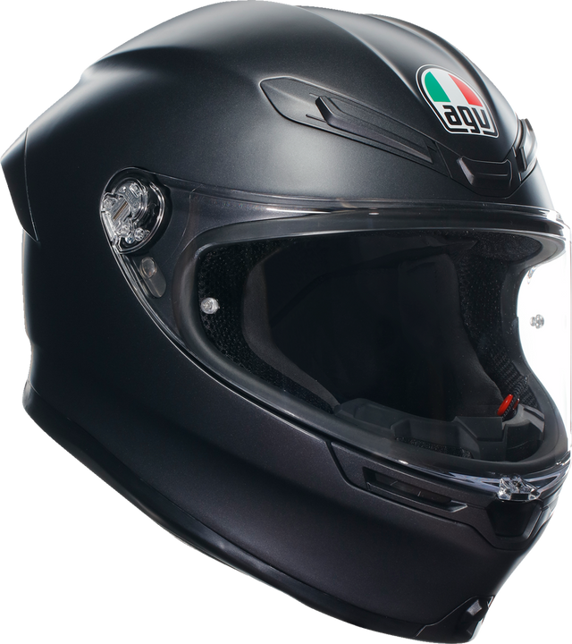 AGV K6 S Matte Black Helmet for Motorcycles - XL (Part Number 2118395016011XL)