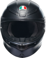 AGV K6 S Matte Black Helmet for Motorcycles - XL (Part Number 2118395016011XL)