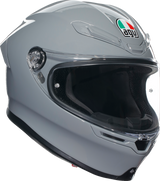 AGV K6 S Helmet in Nardo Gray for Motorcycle Riding – Medium (Part Number: 2118395016012M)
