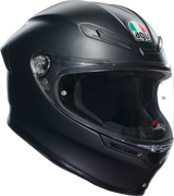 AGV K6 S Matte Black Motorcycle Helmet for Sport and Touring - Large (Part No. 2118395016011L)