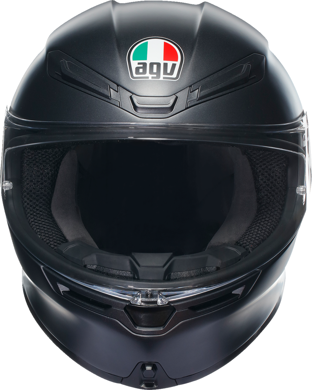 AGV K6 S Matte Black Motorcycle Helmet for Sport and Touring - Large (Part No. 2118395016011L)