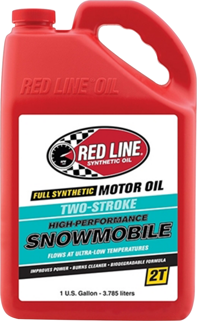 RED LINE SYNTHETIC OIL 2-Cycle Snowmobile Oil - 1 US gallon 41005