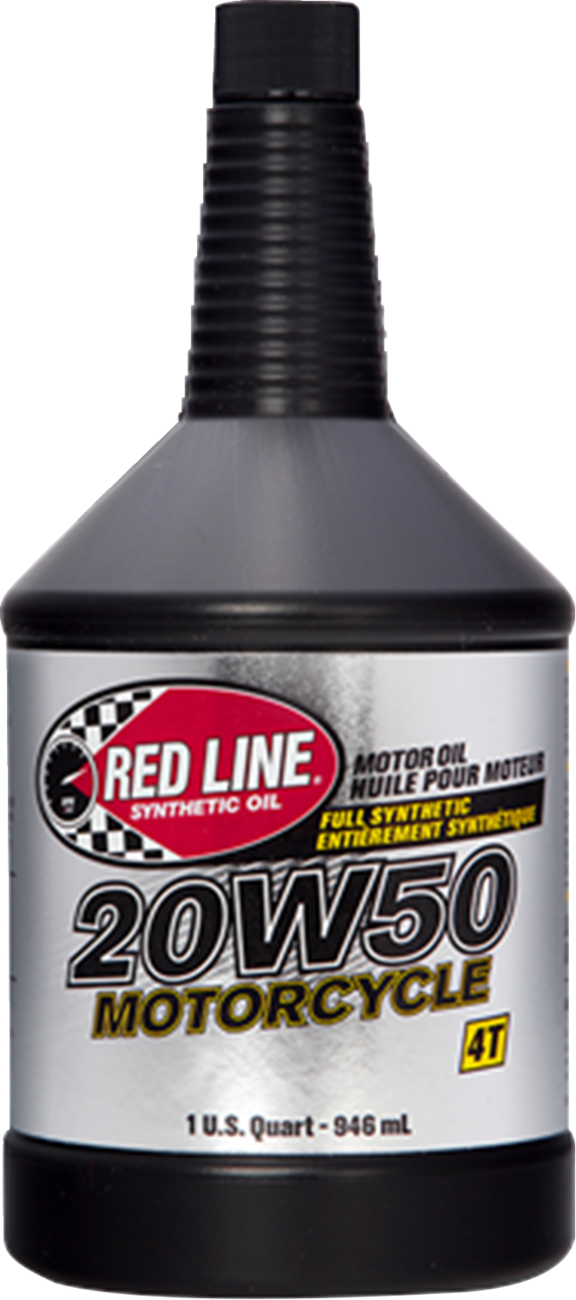 RED LINE SYNTHETIC OIL Synthetic Motor Oil - 20W50 - 1 US quart 42504