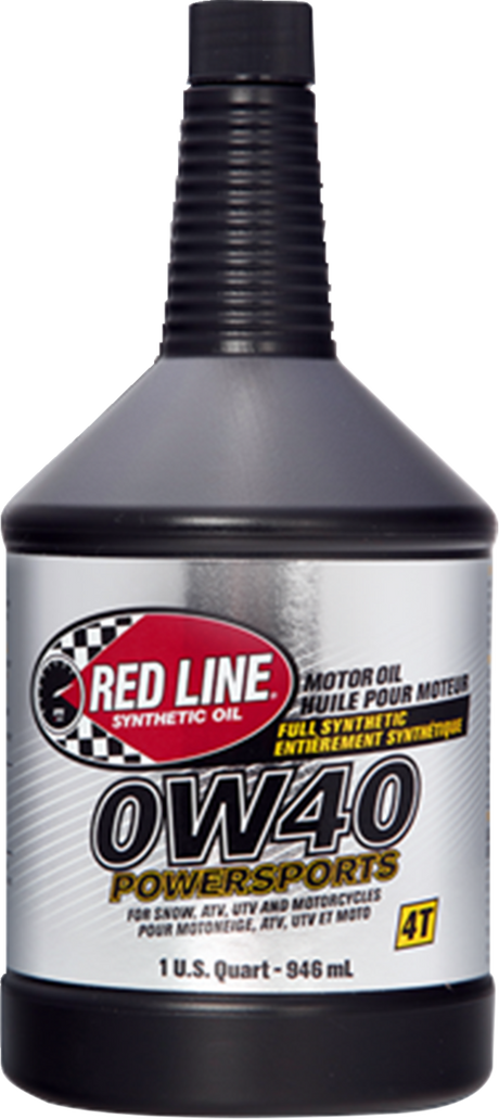 RED LINE SYNTHETIC OIL Synthetic Motor Oil - 0W40 - 1 US quart 42204