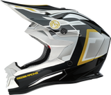 MOOSE OFFROAD MR3 Helmet - F.A.F. - White/Black/Gold - Small 0110-8928
