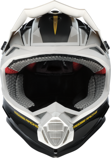 MOOSE OFFROAD MR3 Helmet - F.A.F. - White/Black/Gold - Small 0110-8928