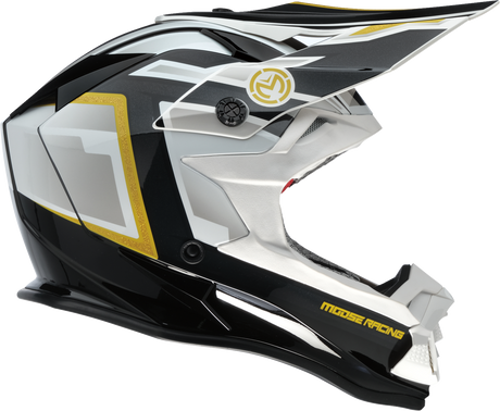 MOOSE OFFROAD MR3 Helmet - F.A.F. - White/Black/Gold - Small 0110-8928