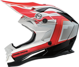 MOOSE OFFROAD MR3 Helmet - F.A.F. - White/Black/Red - Small 0110-8933