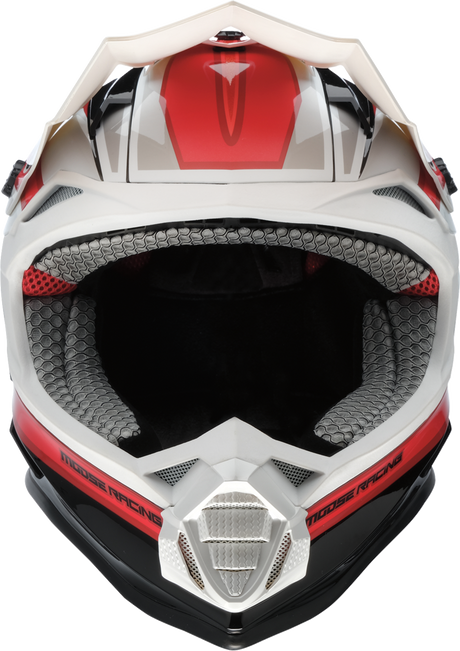 MOOSE OFFROAD MR3 Helmet - F.A.F. - White/Black/Red - Small 0110-8933