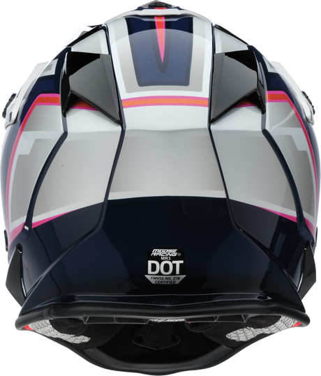 MOOSE OFFROAD MR3 Helmet - F.A.F. - White/Navy/Pink - XL 0110-8951