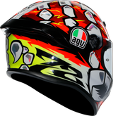 AGV K6 S Bezzecchi 2024 Motorcycle Helmet - Medium with Carbon-Aramid Shell, Ventilation, and Integrated Communication System for Sport and Street Riding