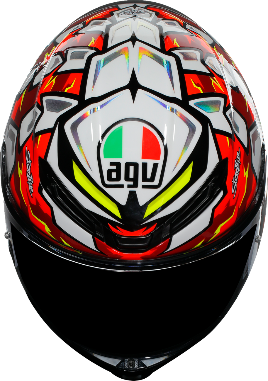 AGV K6 S Bezzecchi 2024 Helmet - XL - Carbon-Aramid Fiber Shell with Ventilation System for Motorcycle Riders