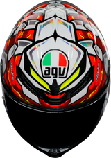 AGV K6 S Bezzecchi 2024 Helmet - Large, Carbon-Aramid Shell, Motorcycle Racing Gear for Honda, Yamaha, Suzuki, Kawasaki, Ducati