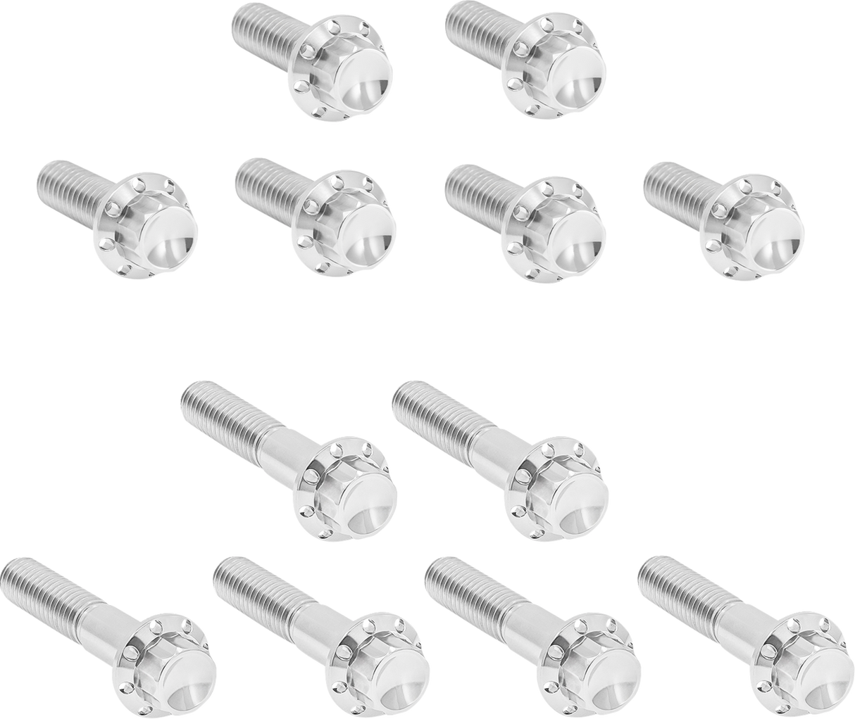 ARLEN NESS Bolt Kit - Rocker Box - 12-Point - Titanium - Polished 300-992