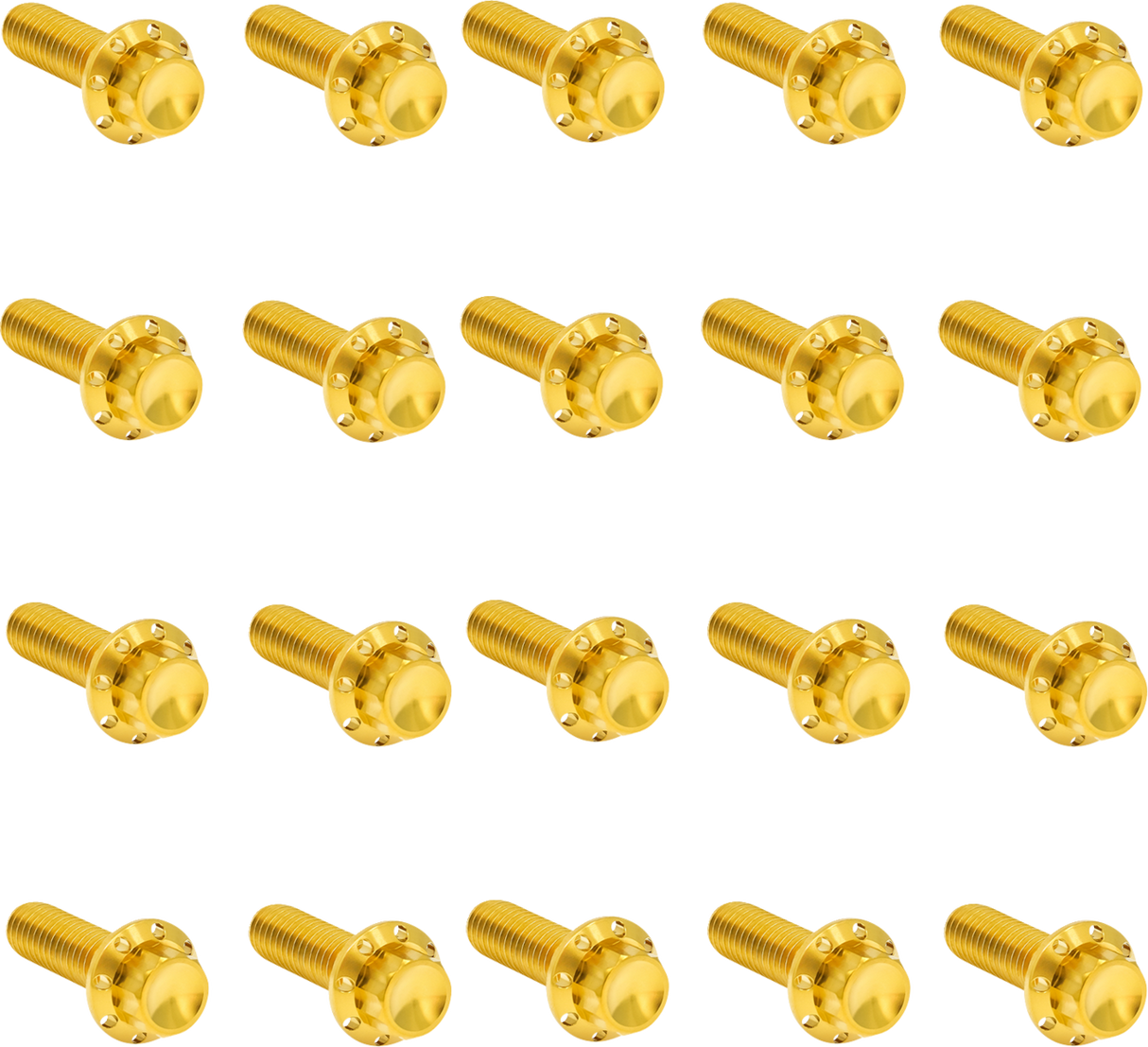 ARLEN NESS Bolt Kit - Rocker Box - 12-Point - Titanium - Gold 300-946