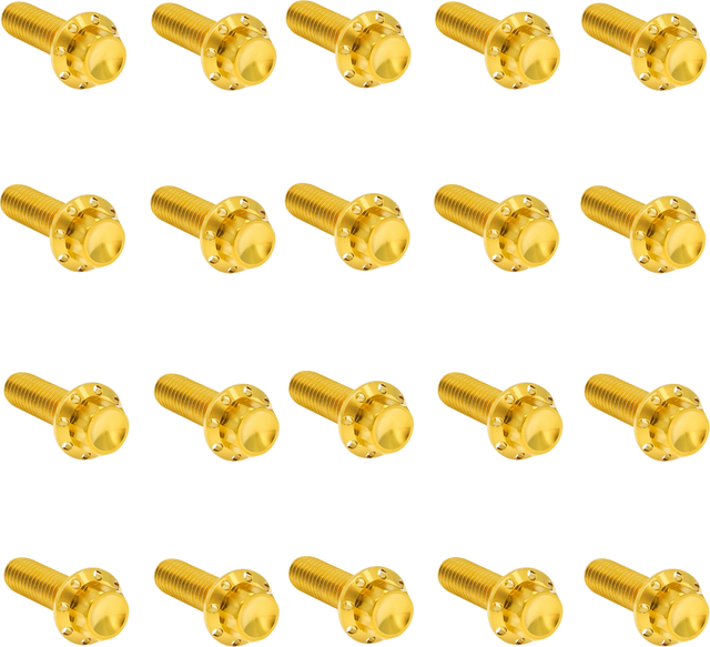 ARLEN NESS Bolt Kit - Rocker Box - 12-Point - Titanium - Gold 300-946