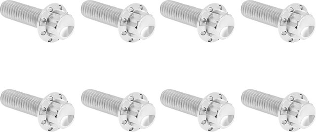 ARLEN NESS Bolt Kit - Trap Door - Titanium - 12-Point - M8 - Polished 300-709