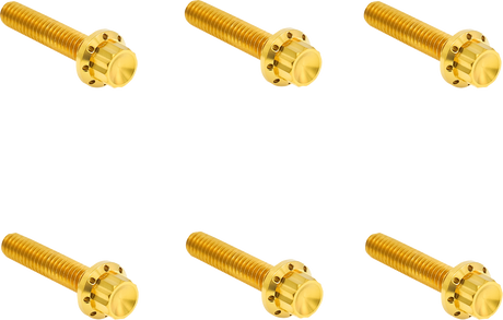 ARLEN NESS Bolt Kit - Clutch Cover - Titanium - 12-Point - M8 Gen 2 - Gold 300-702